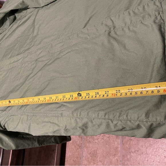 Gap Plaid Trench Green Coat Women Medium - Picture 10 of 10